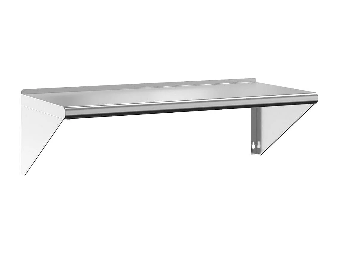 Étagère murale 100x45x31 cm argenté acier inoxydable