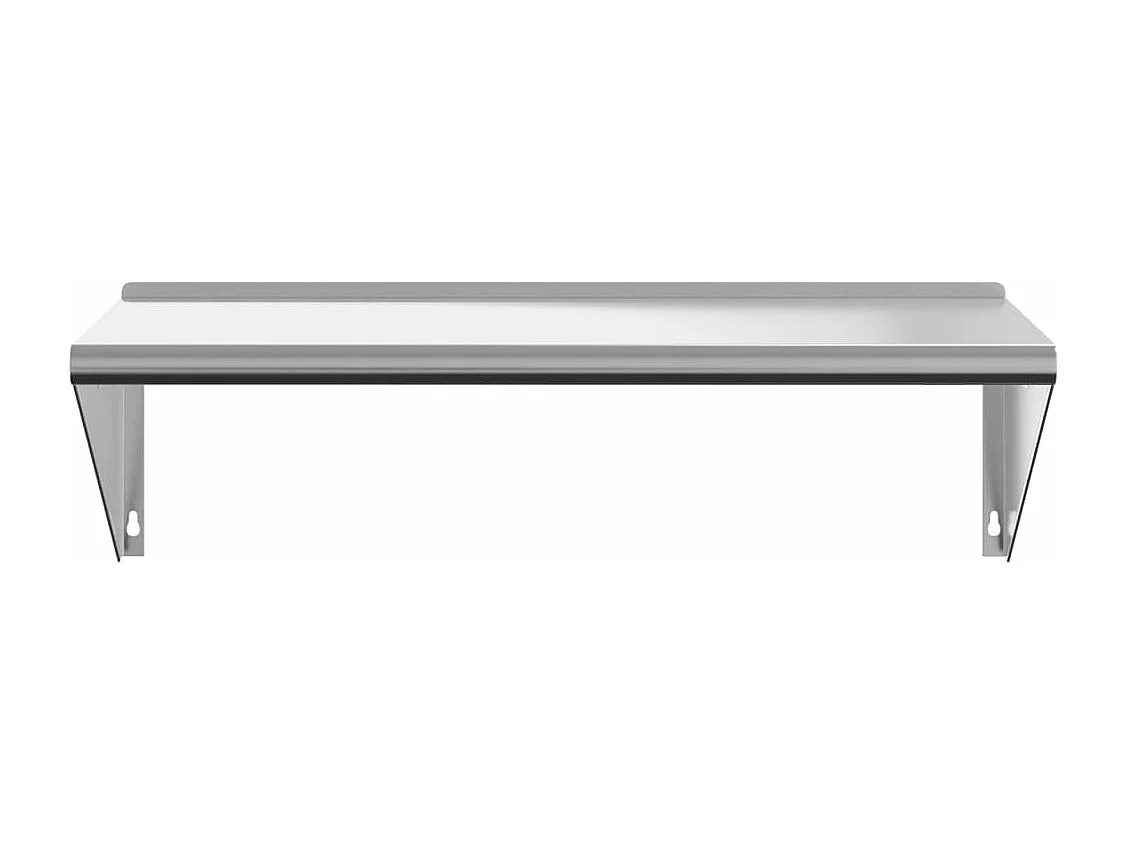 Étagère murale 100x45x31 cm argenté acier inoxydable