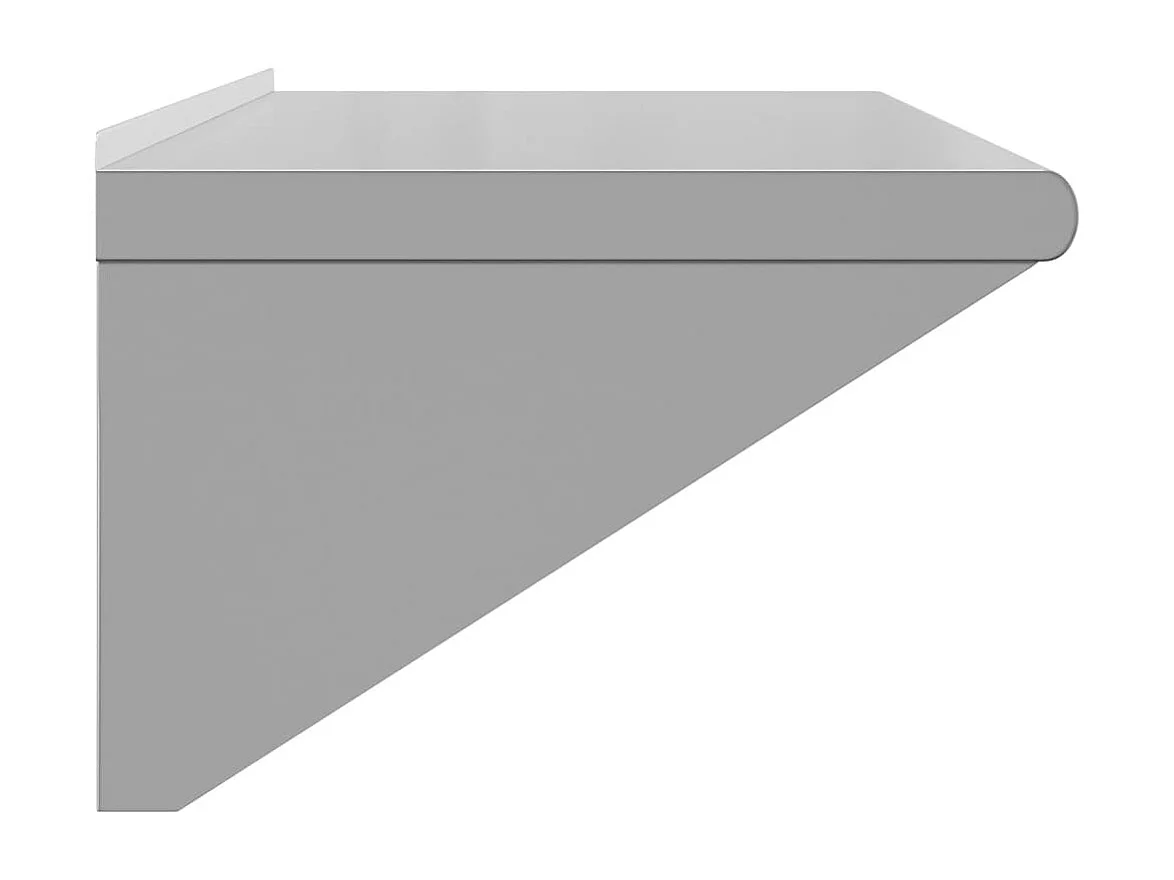 Étagère murale 100x45x31 cm argenté acier inoxydable