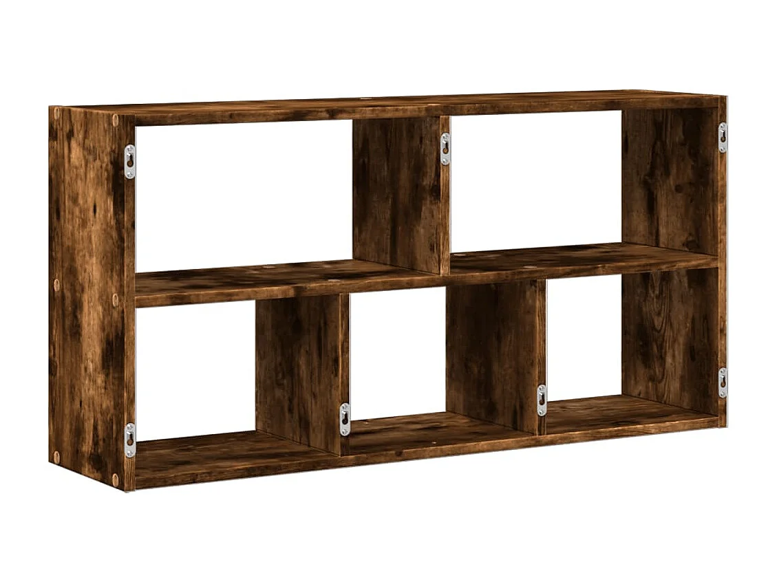 Scaffale a Muro Rovere Fumo 100x25x50 cm in Legno Multistrato