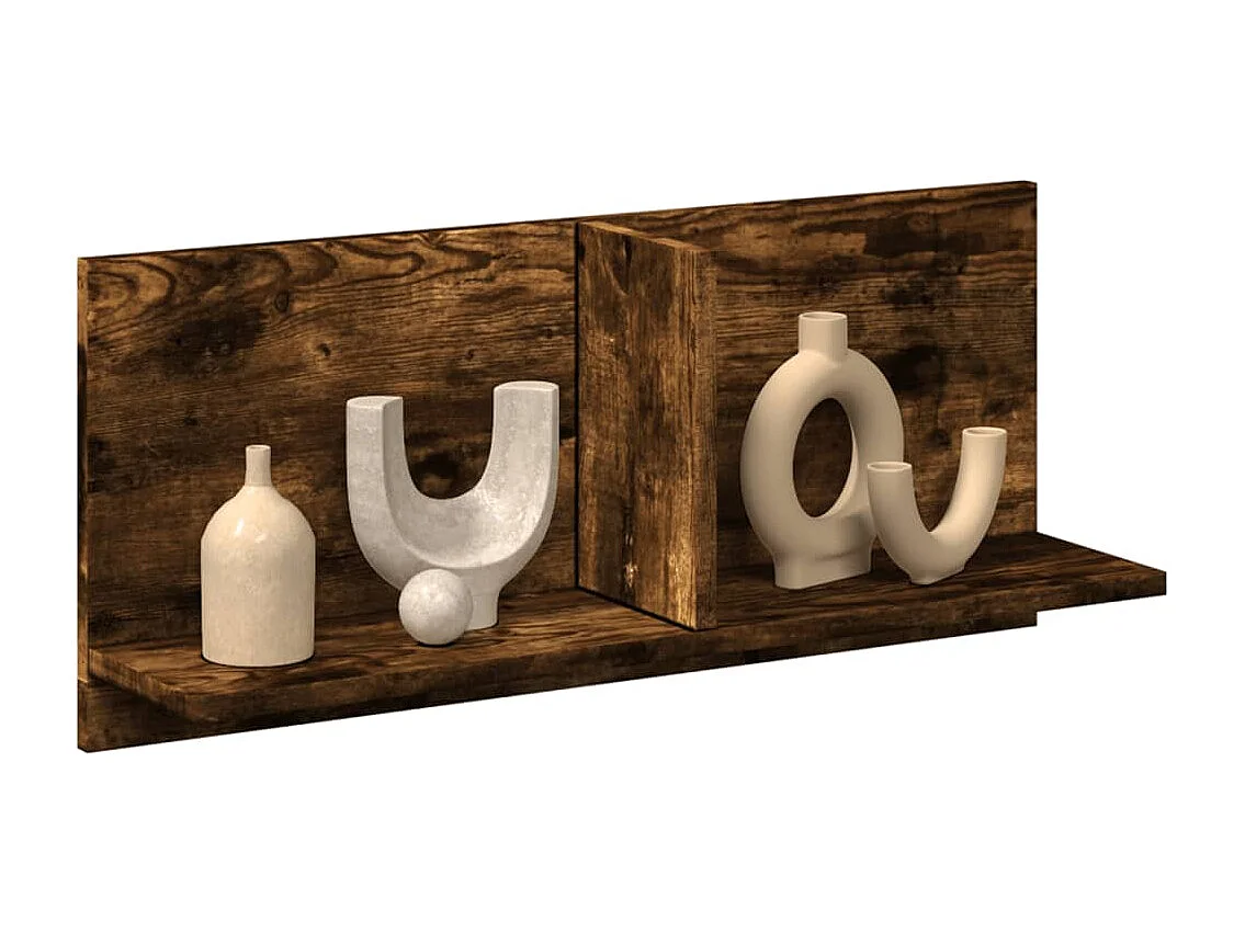 Armário de parede 70x16,5x30 cm deriv. madeira carvalho fumado