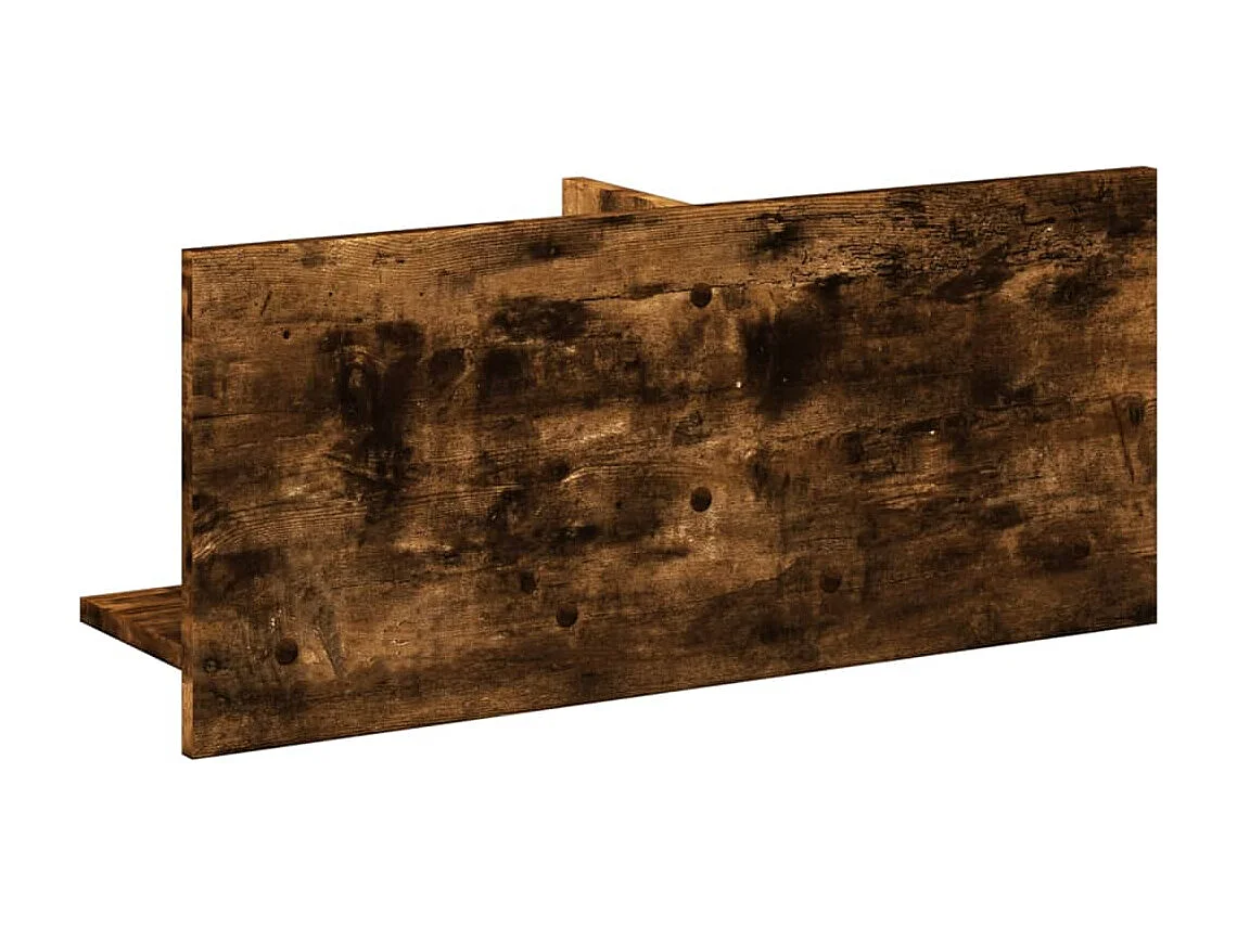 Armoire murale 70x16,5x30 cm chêne fumé bois d'ingénierie