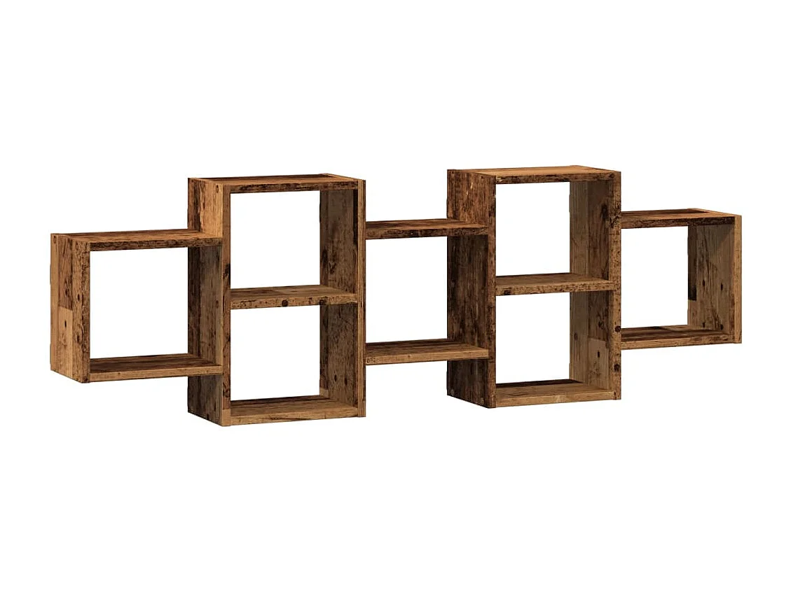 Étagère murale vieux bois 129x18x42 cm bois d'ingénierie
