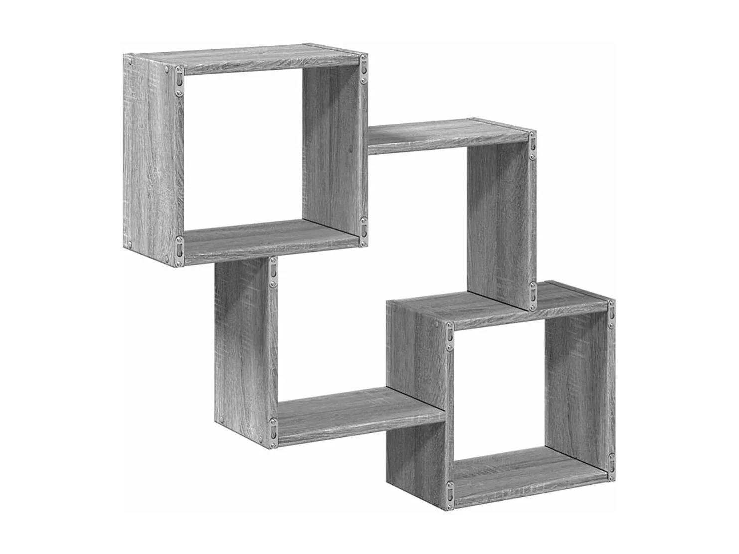 Mobile a Parete 78x18x71 cm Grigio Sonoma in Legno Multistrato