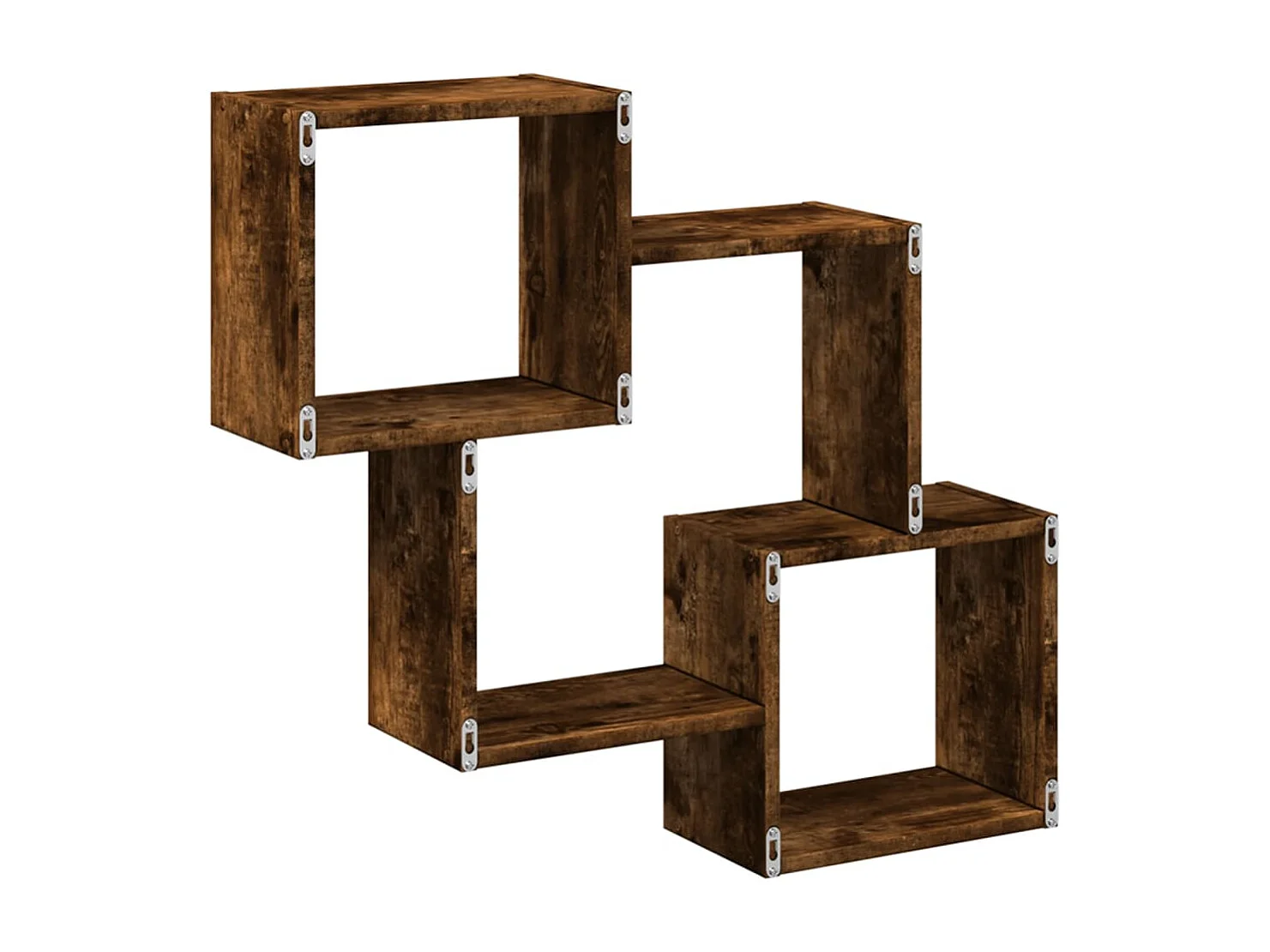 Armoire murale 78x18x71 cm chêne fumé d'ingénierie