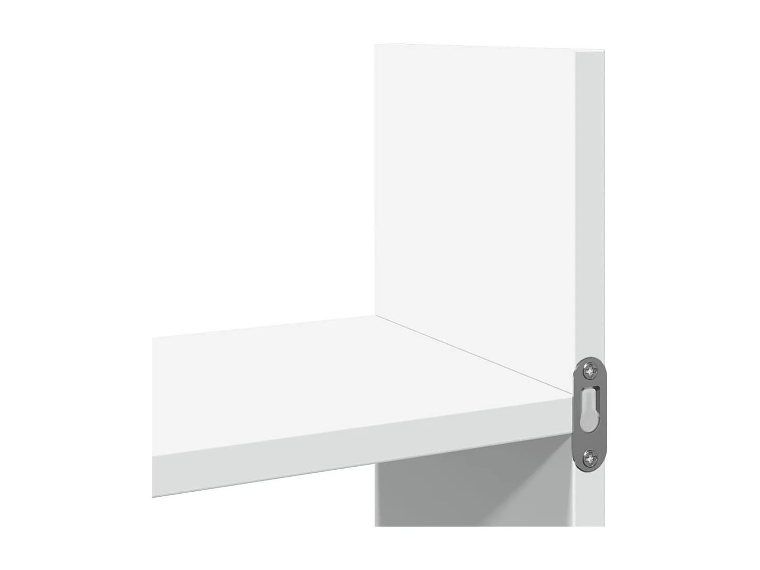 Wandkast 100x18x40 cm bewerkt hout wit