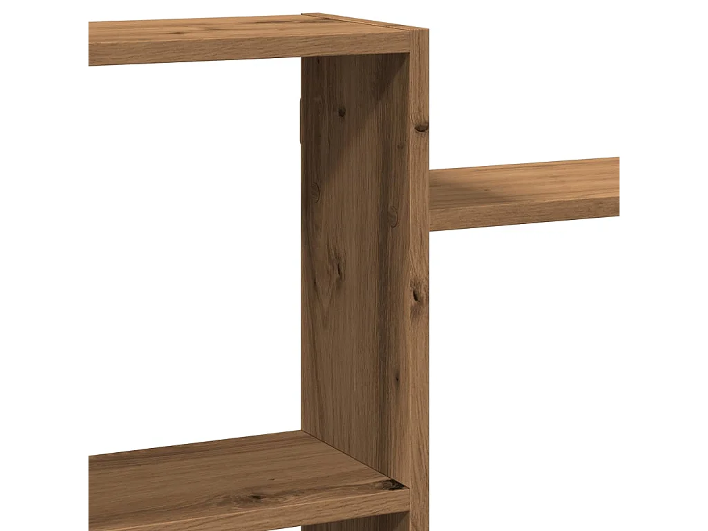 Étagère murale chêne artisanal 159x18x65 cm bois d'ingénierie