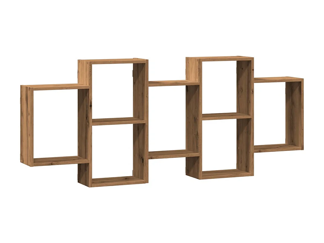 Étagère murale chêne artisanal 159x18x65 cm bois d'ingénierie