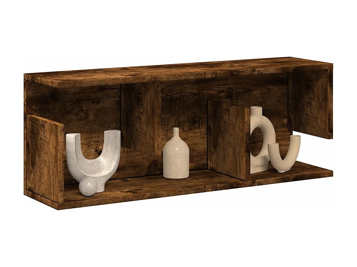 Armário parede 80x20x30 cm derivados de madeira carvalho fumado