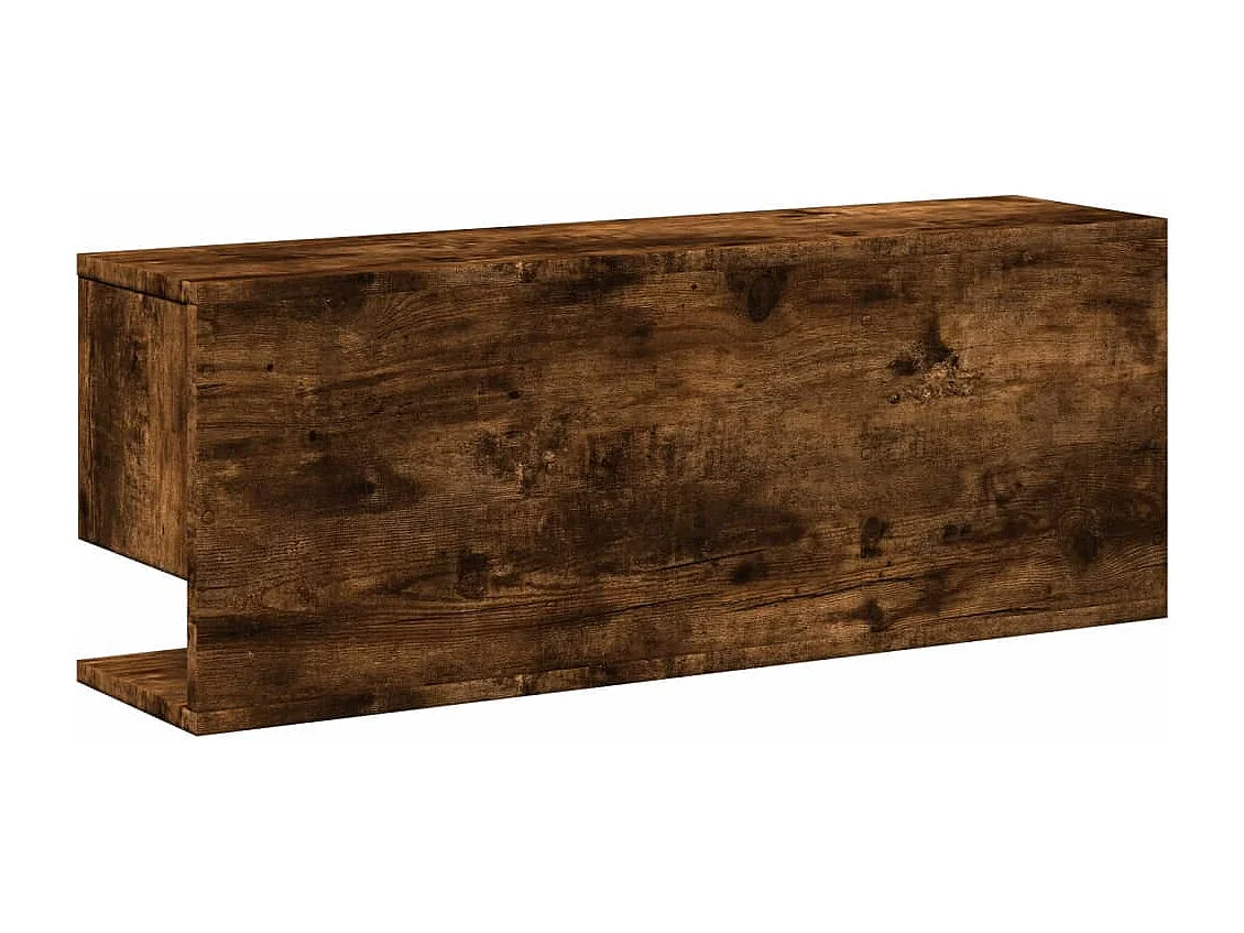 Armário parede 80x20x30 cm derivados de madeira carvalho fumado