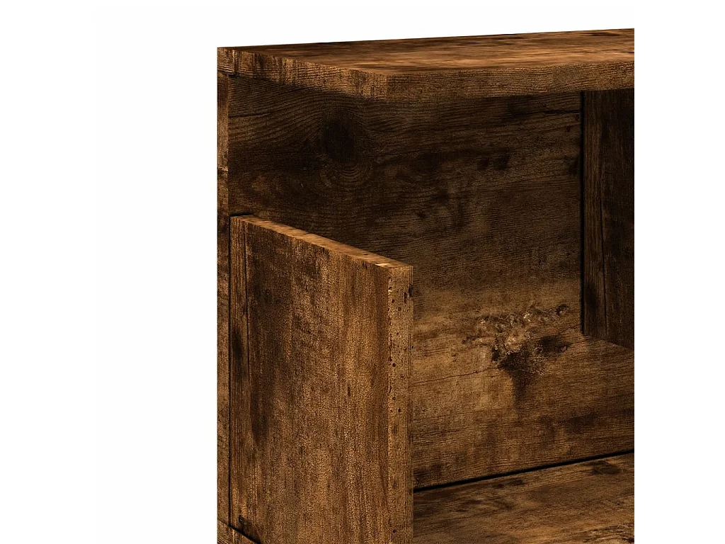 Armário parede 80x20x30 cm derivados de madeira carvalho fumado