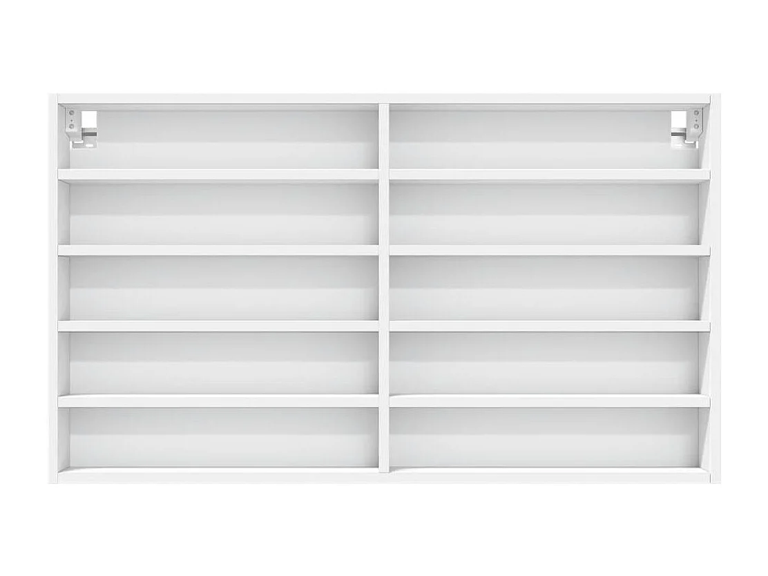 Armoire à vitrine blanc 100x15x58 cm bois d'ingénierie