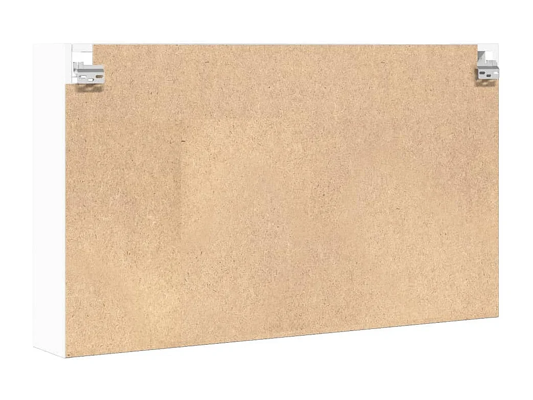 Armoire à vitrine blanc 100x15x58 cm bois d'ingénierie