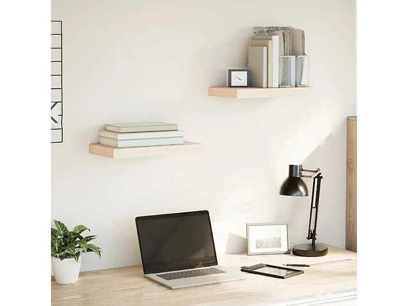 Mensole Pensili 2 pz 40x23,5x4 cm in Truciolato