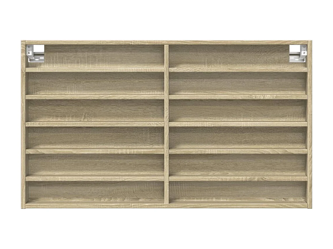 Armadietto Vetrina Rovere Sonoma 100x8,5x58cm Legno Multistrato
