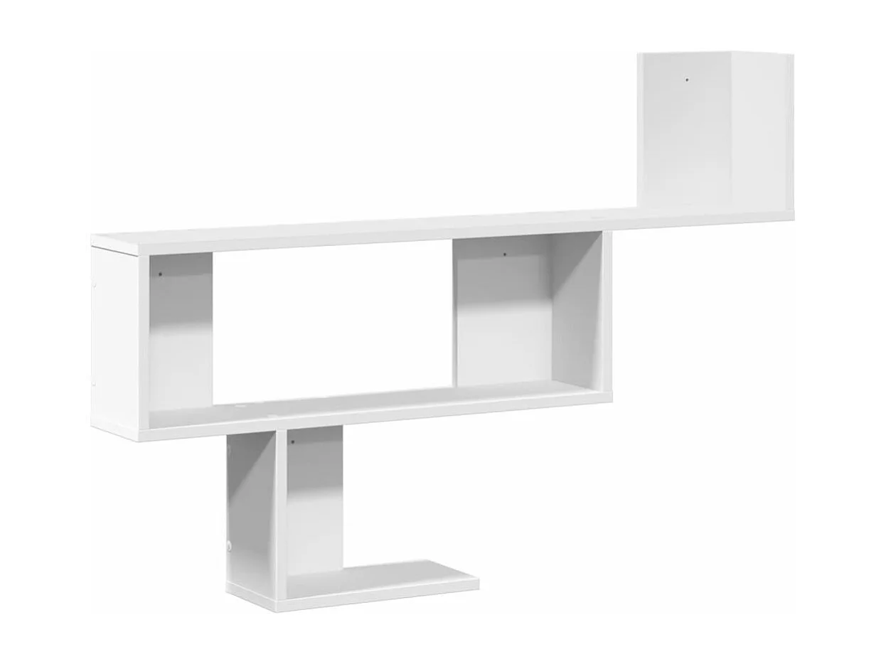 Étagère murale blanc 100x15x70 cm bois d'ingénierie