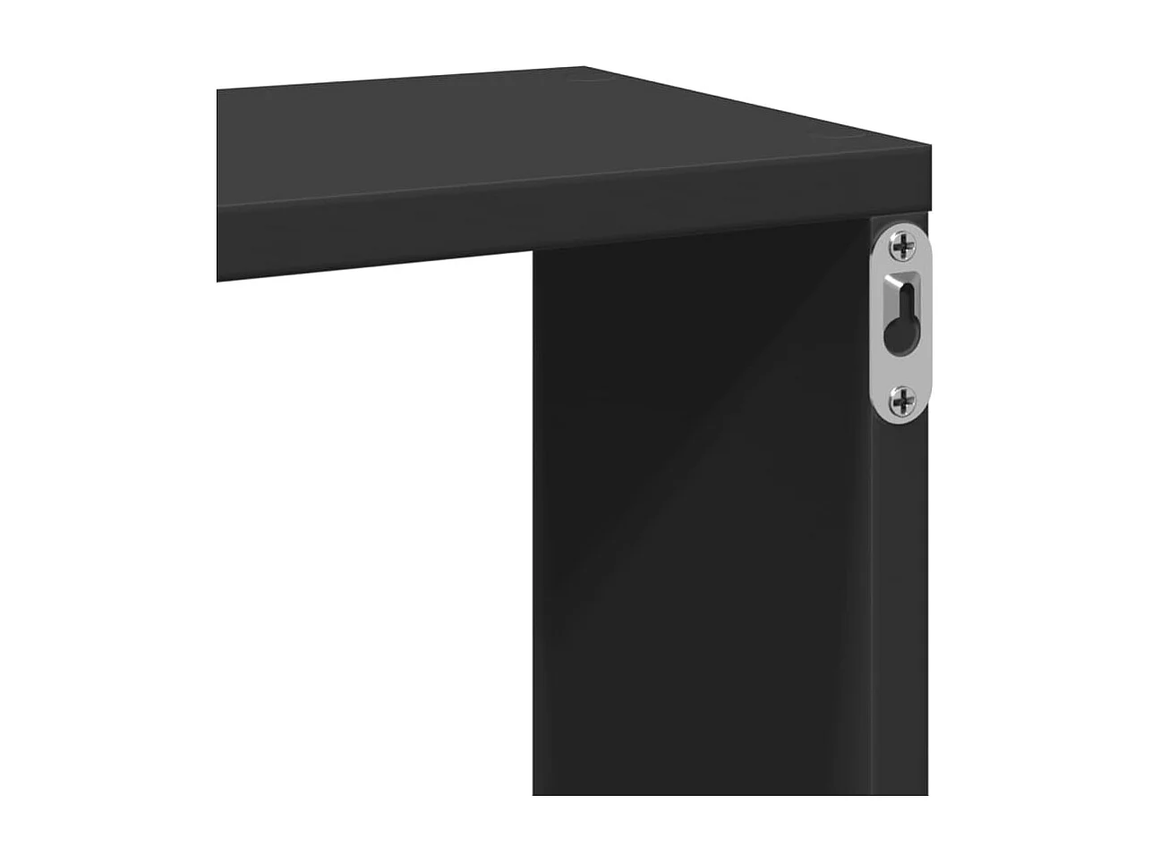 Étagère murale noir 167,5x18x68 cm bois d'ingénierie