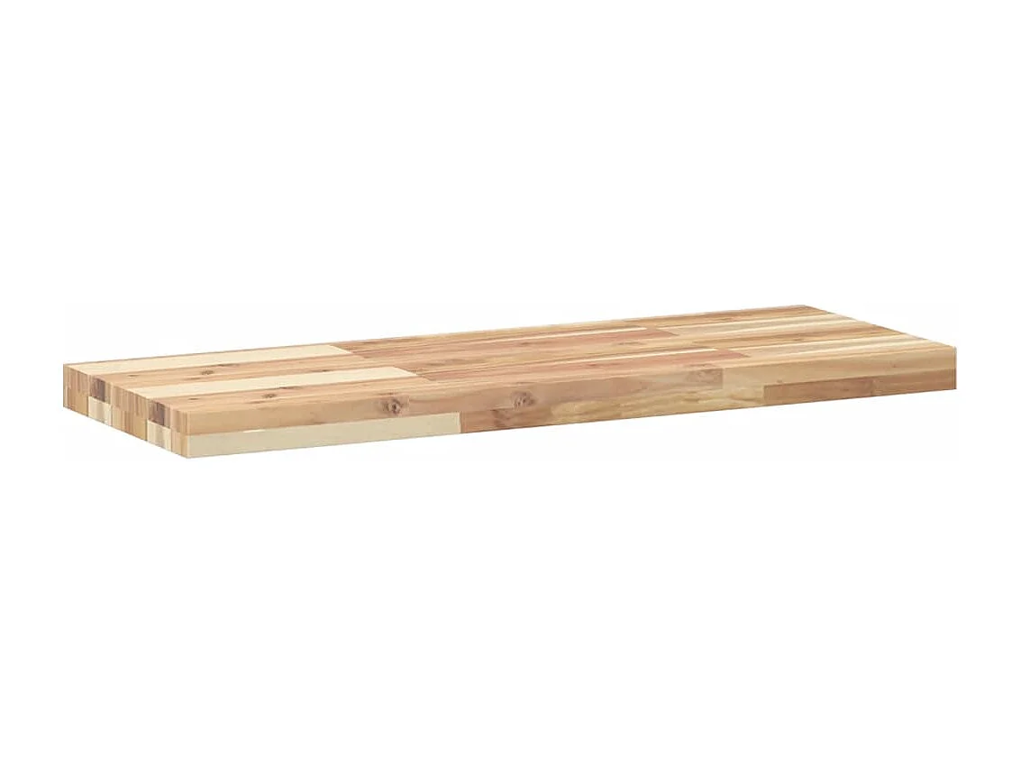 Étagères flottantes 3 pcs 80x30x4 cm acacia massif non traité