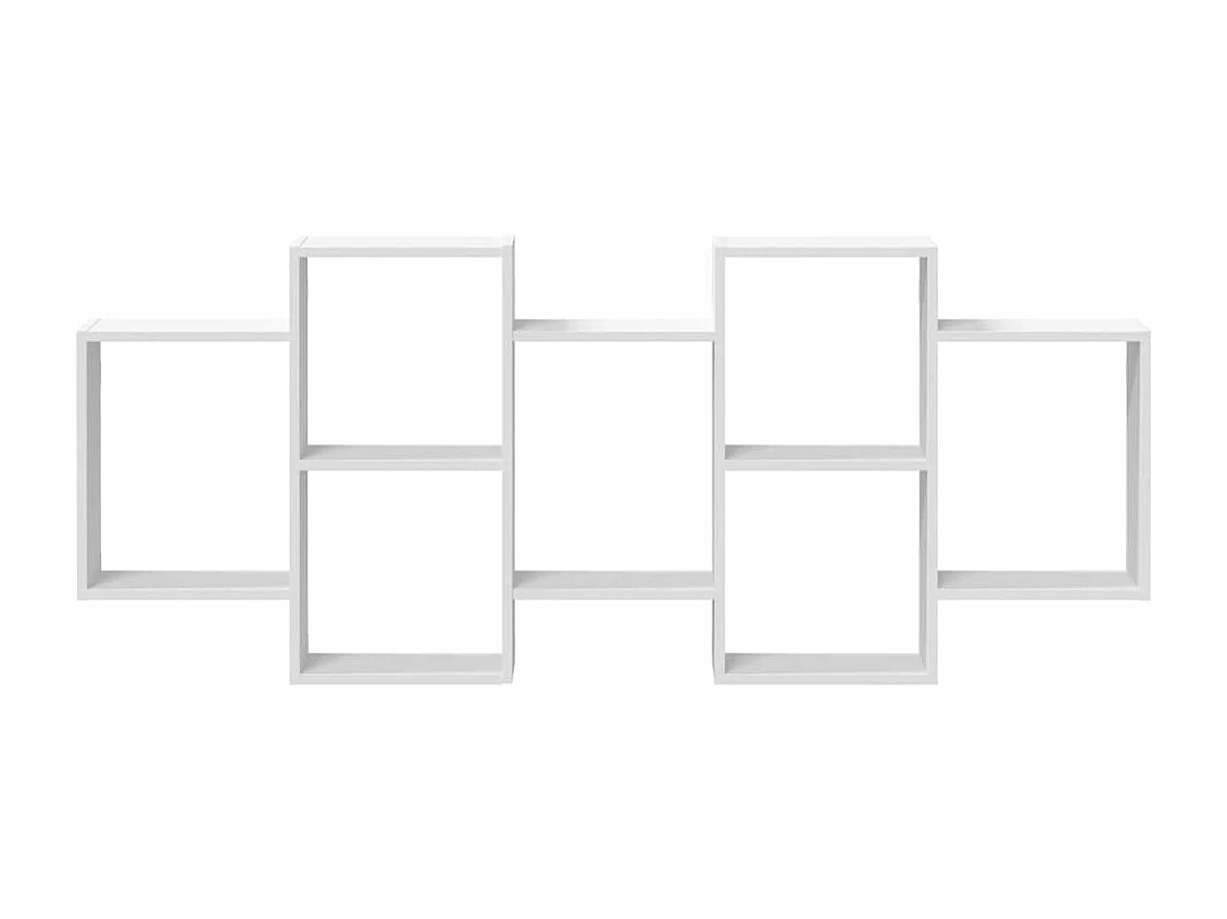 Étagère murale blanc 159x18x65 cm bois d'ingénierie