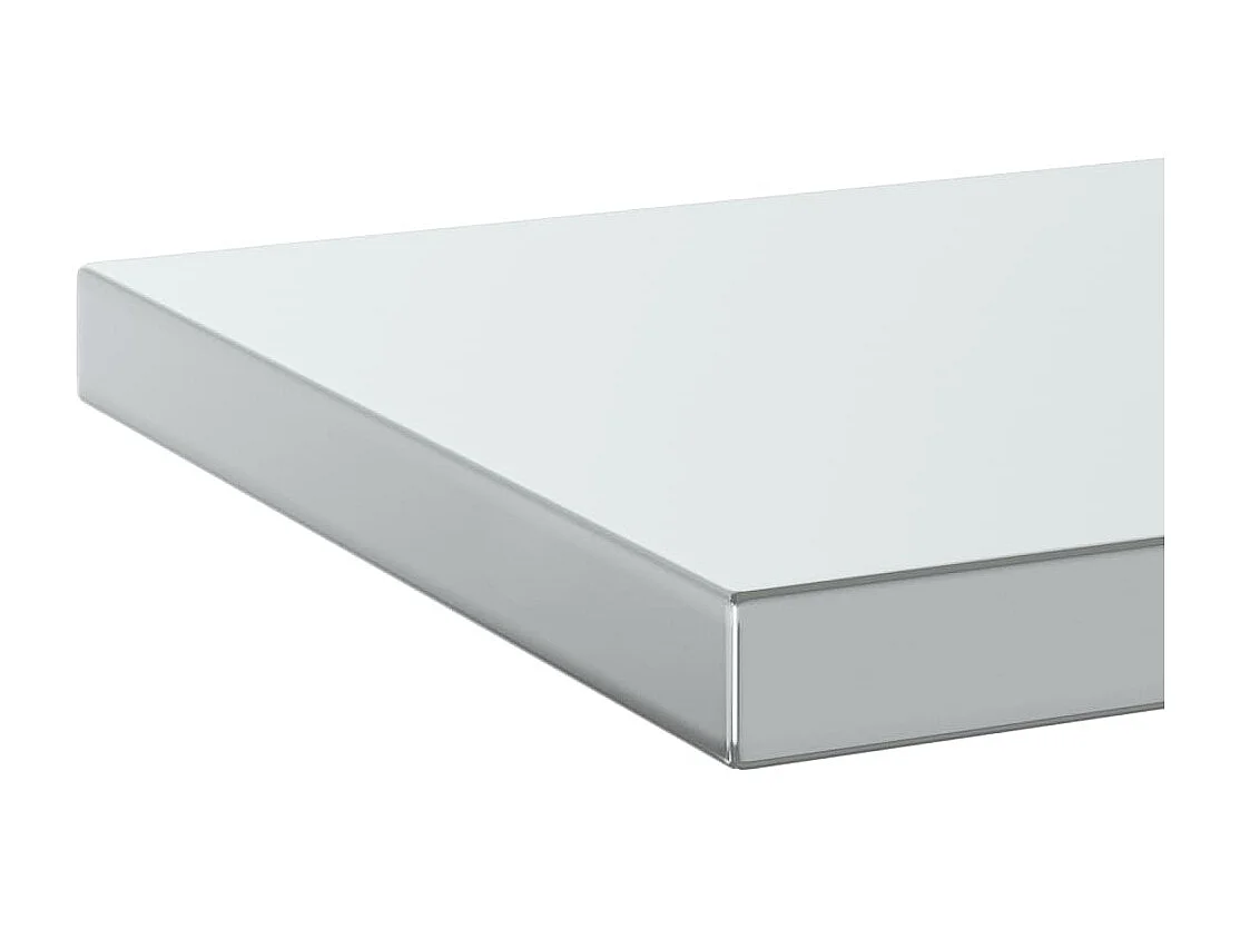 Étagères murales 2 pcs 50x30x3 cm argenté acier inoxydable