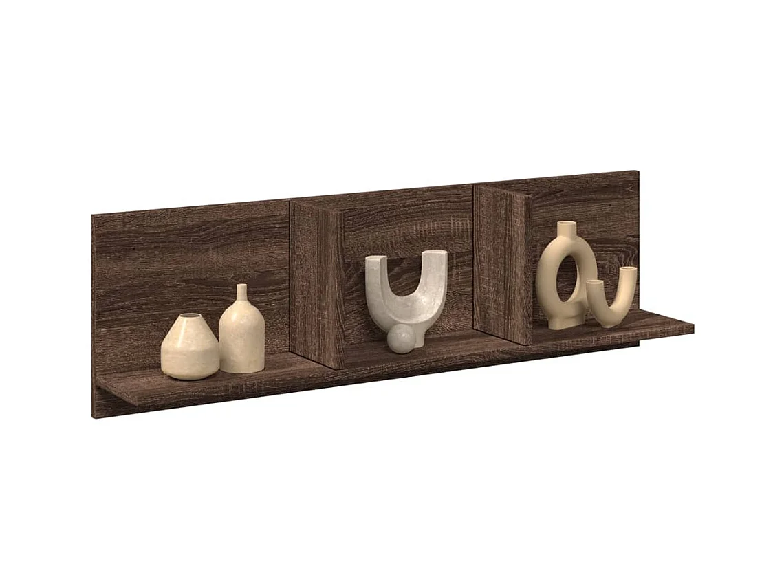 Armoire murale 100x16,5x30 cm chêne marron bois d'ingénierie