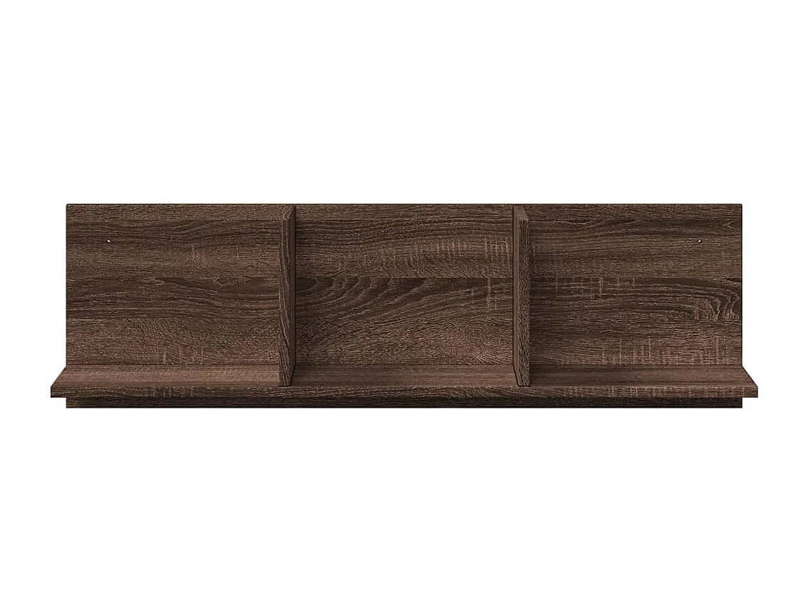 Wandschrank 100x16,5x30 cm Braun Eichen-Optik Holzwerkstoff