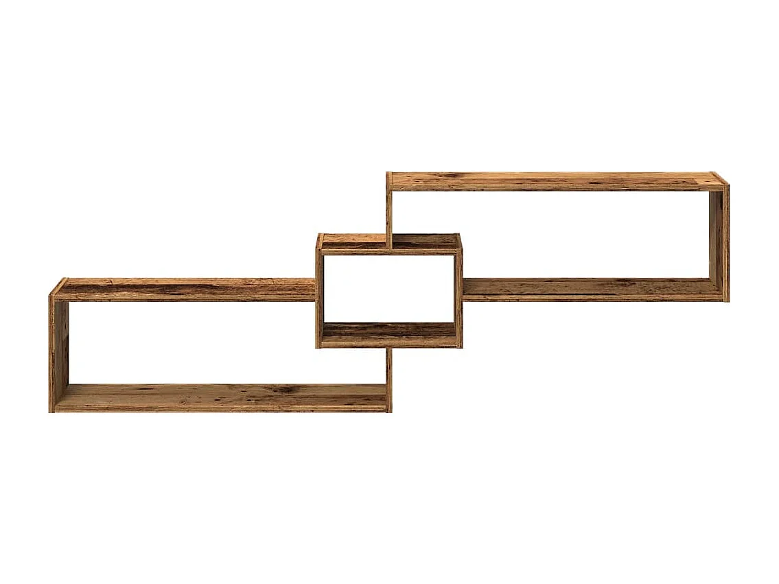 Wandschrank 158x18x53 cm Altholz-Optik Holzwerkstoff