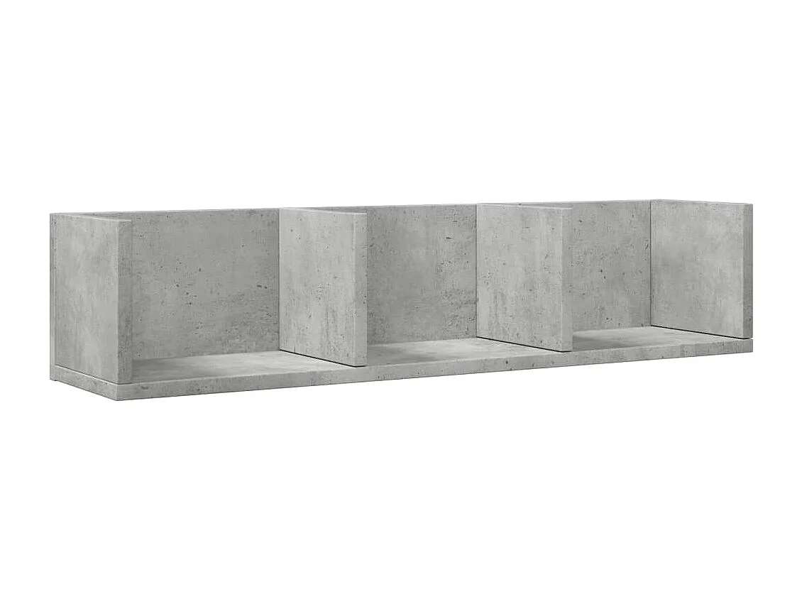 Wandschrank Betongrau 75x18x16,5 cm Holzwerkstoff