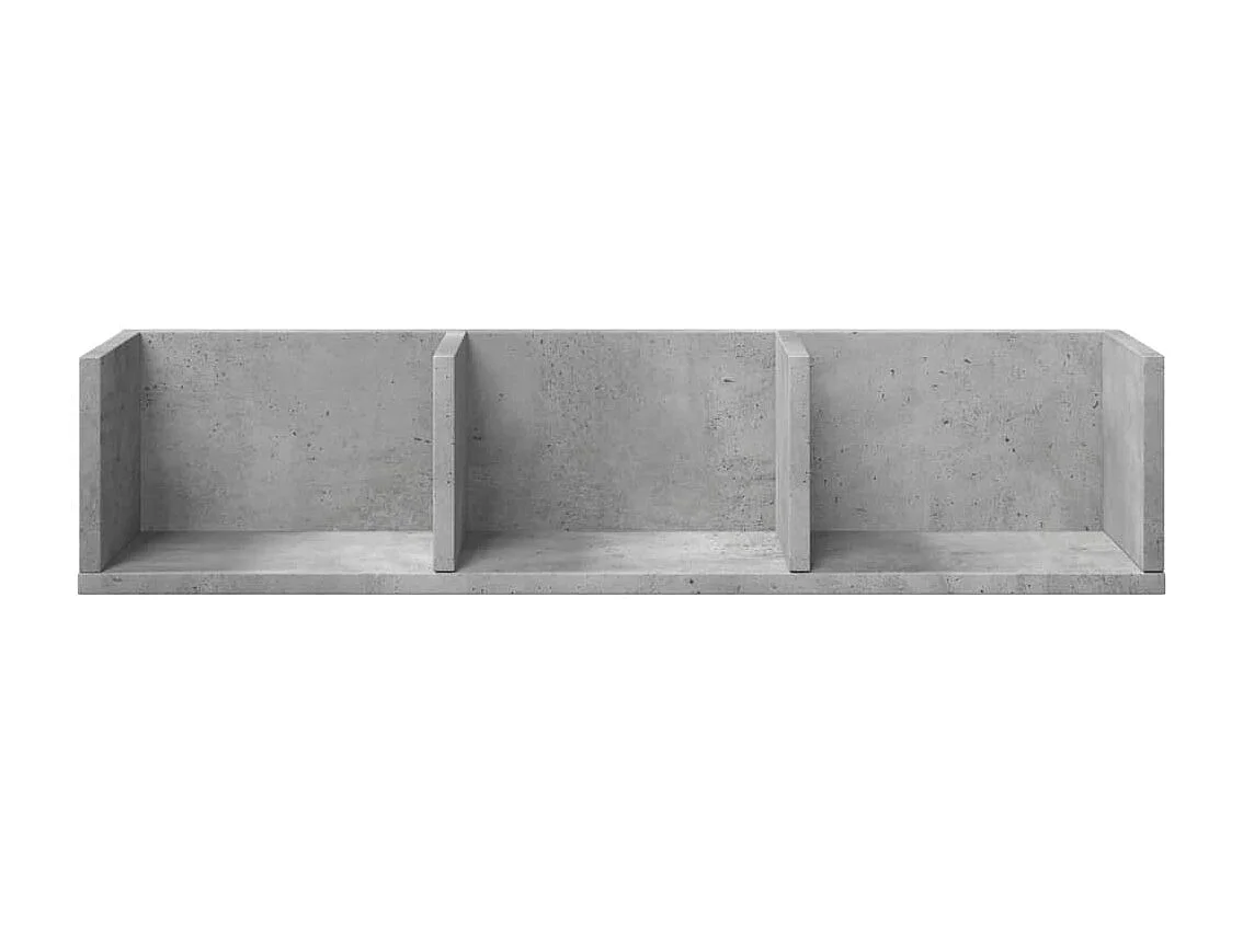 Wandschrank Betongrau 75x18x16,5 cm Holzwerkstoff