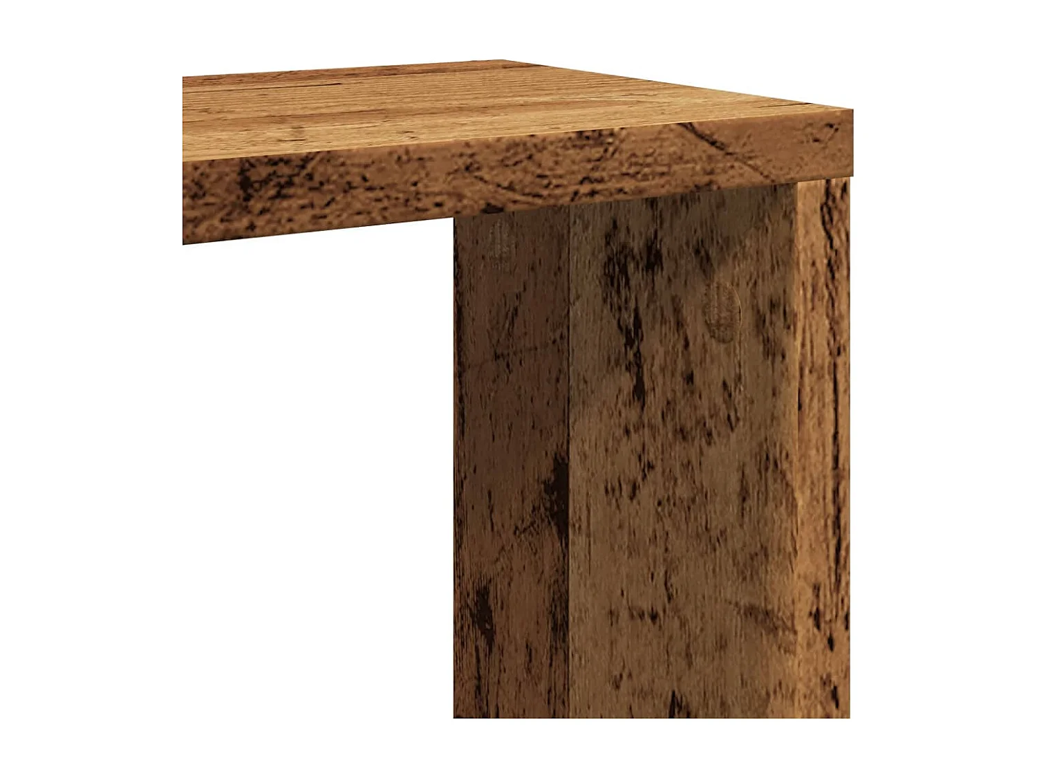 Estantes cubo de pared 6 uds madera envejecida 30x15x30 cm