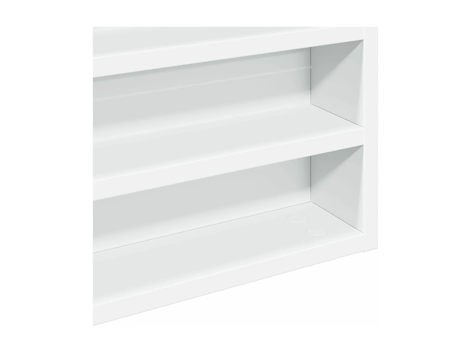 Armário vitrine 80x8,5x58 cm derivados de madeira branco