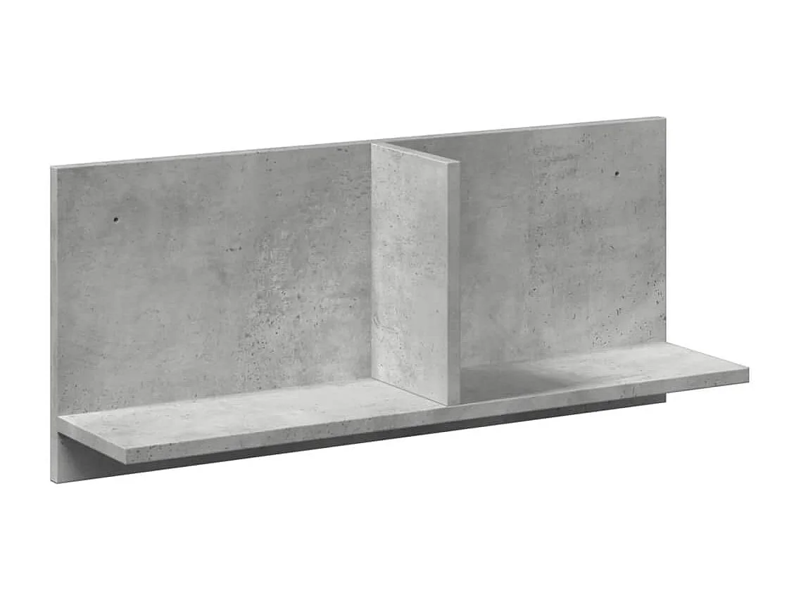 Armoire murale 70x16,5x30 gris béton cm bois d'ingénierie