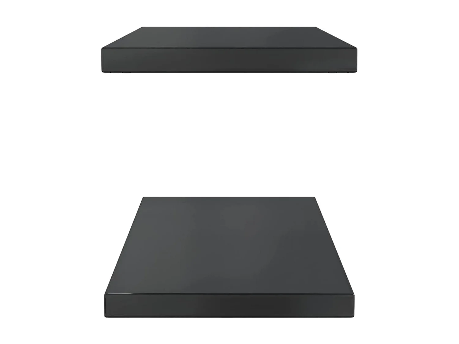 Prateleiras de parede 2 pcs 75x30x3 cm aço inoxidável prateado