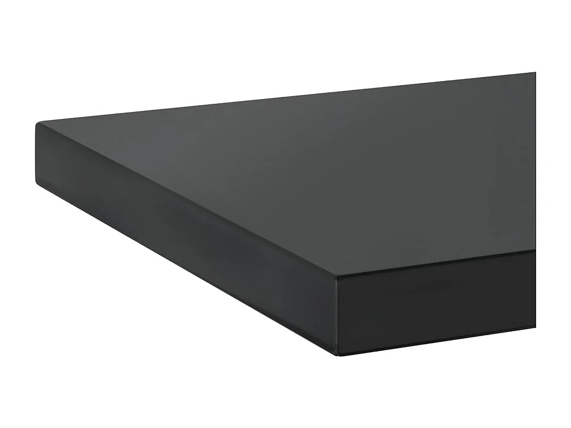 Prateleiras de parede 2 pcs 75x30x3 cm aço inoxidável prateado