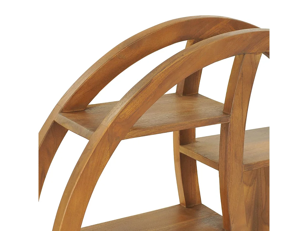 Étagère murale Yin Yang 80x17,5x80 cm Bois de teck massif