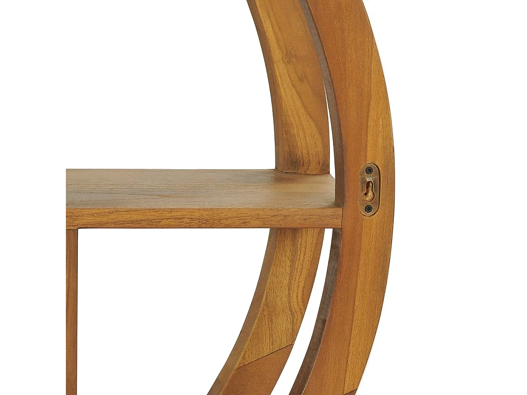 Étagère murale Yin Yang 80x17,5x80 cm Bois de teck massif