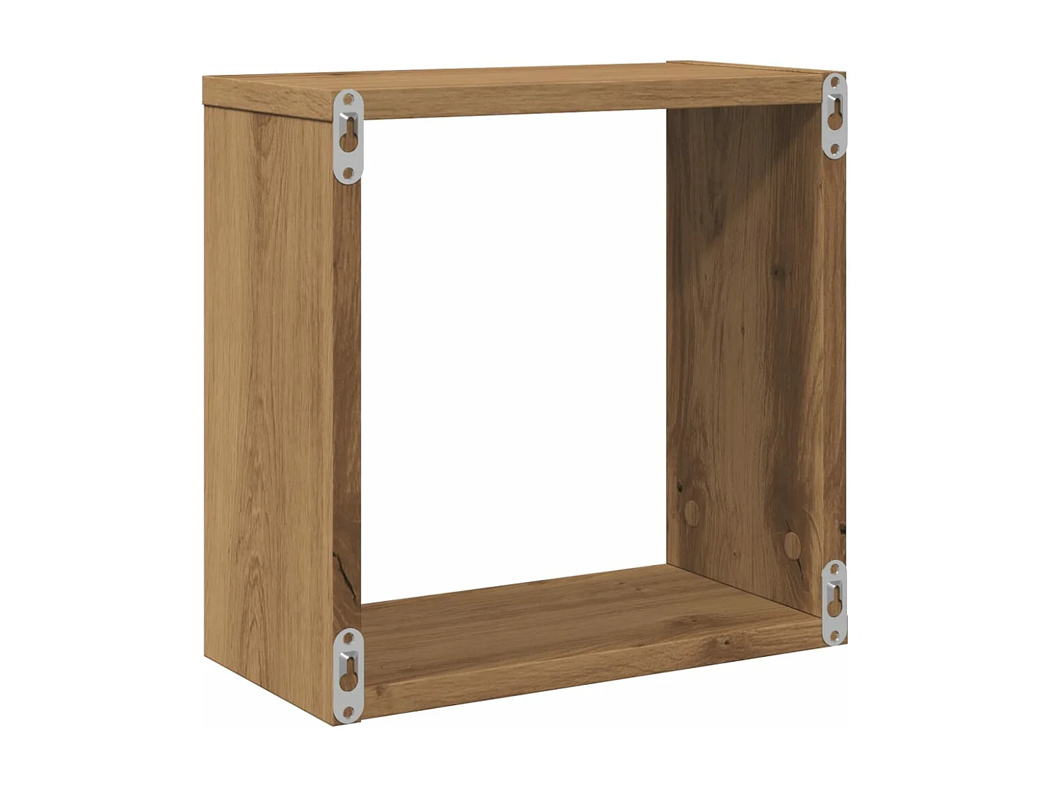 Étagères cube murales 6 pcs chêne artisanal bois d'ingénierie