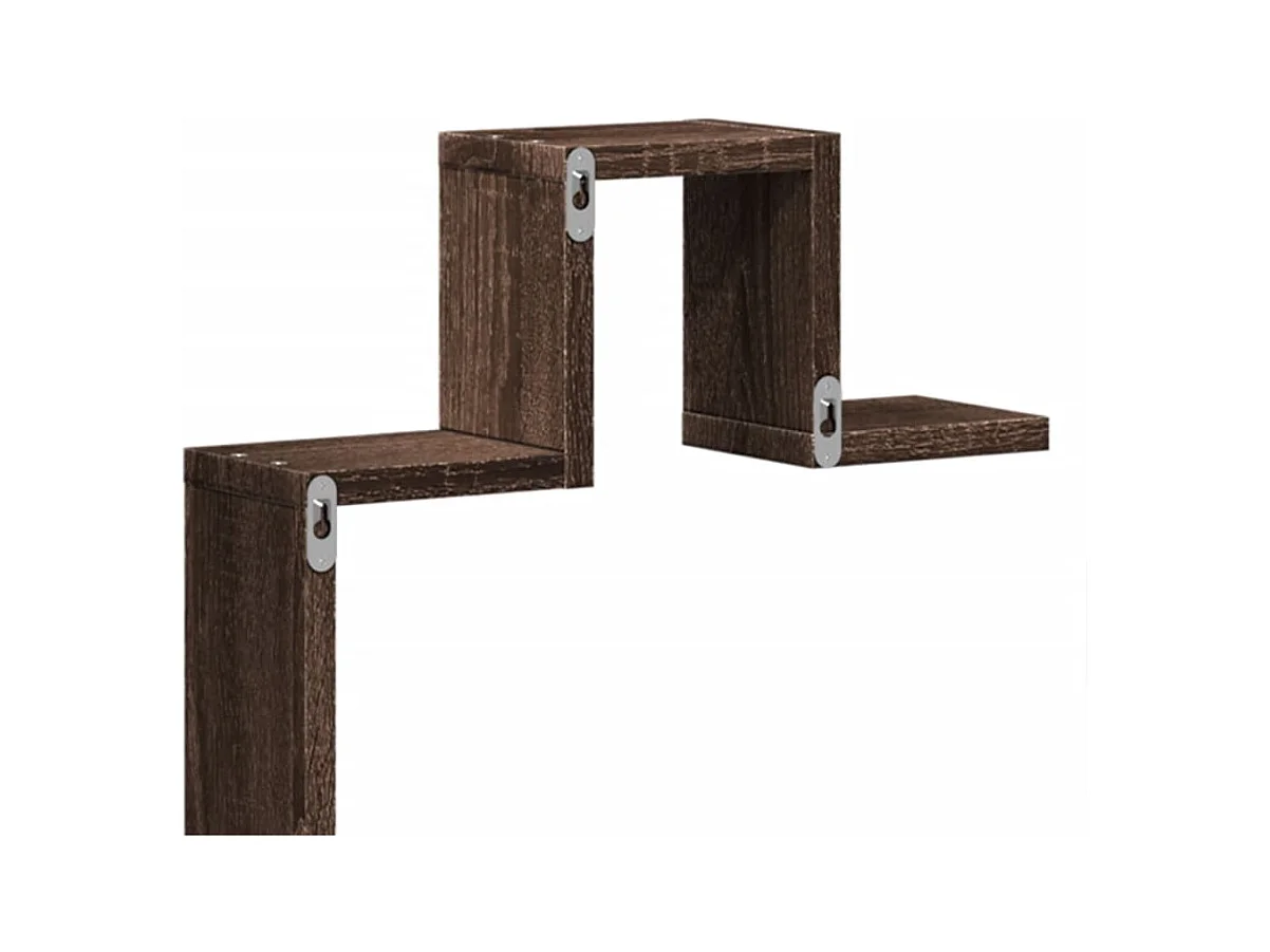 Mensola a Muro Rovere Marrone 104,5x10x43 cm Legno Multistrato