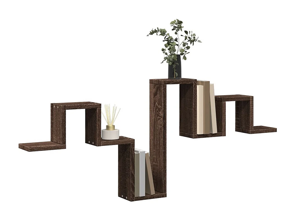 Étagère murale chêne marron 104,5x10x43 cm bois d'ingénierie