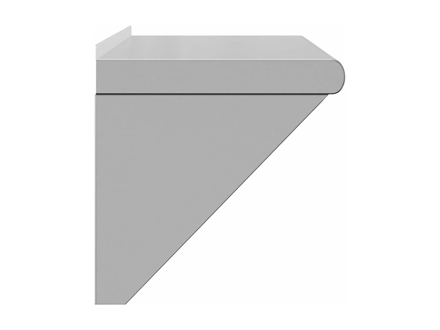 Prateleira de parede 75x30x31 cm aço inoxidável prateado