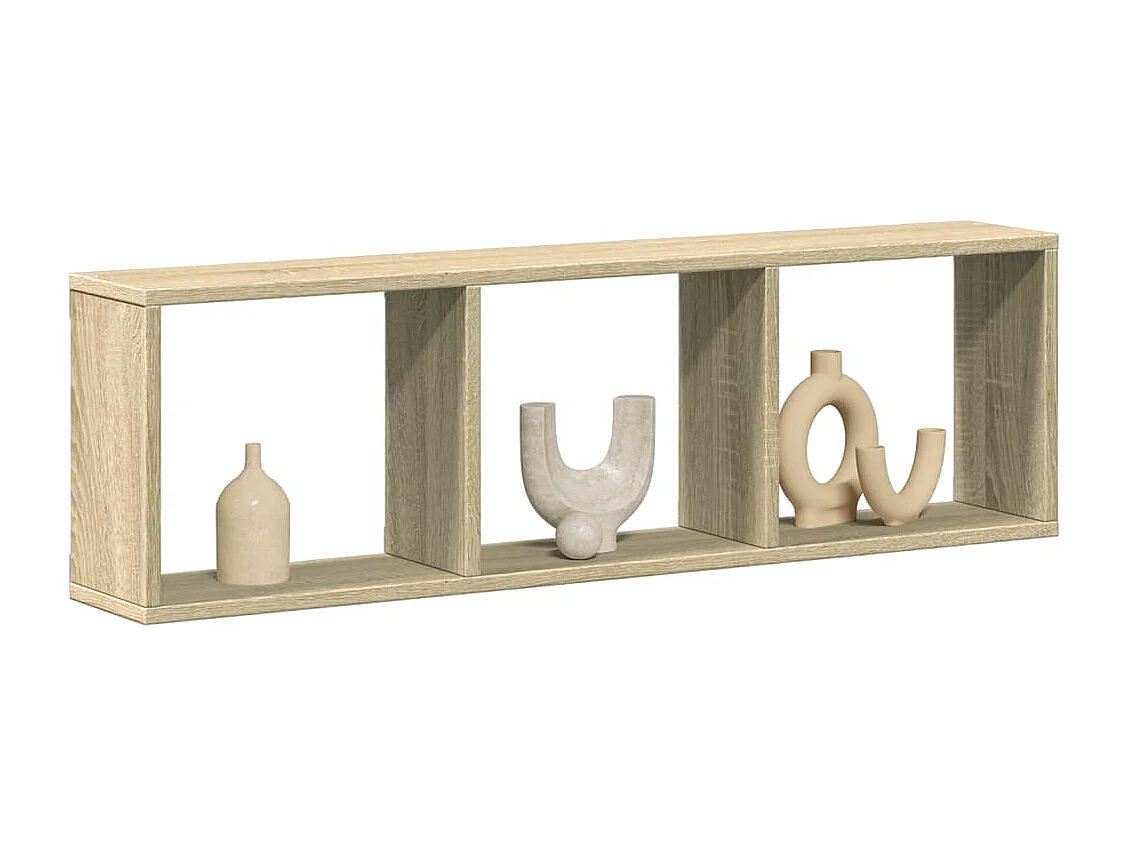 Armoire murale 100x16x30 cm chêne sonoma bois d'ingénierie