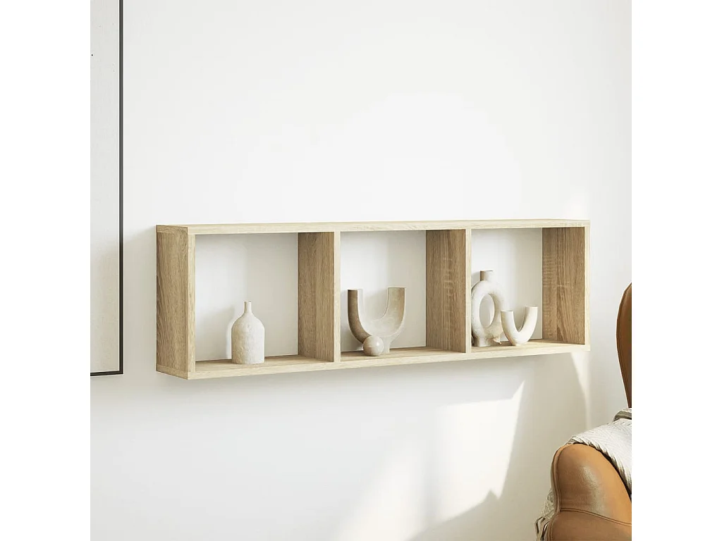 Armoire murale 100x16x30 cm chêne sonoma bois d'ingénierie