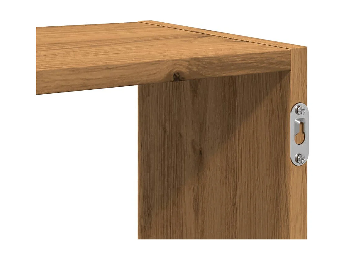Estante de pared madera ingeniería roble artisian 100x25x50 cm