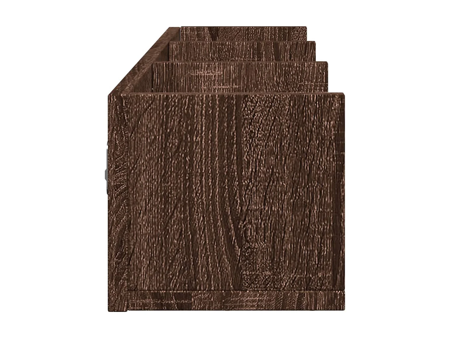 Mobili Parete 2pz Rovere Marrone 75x18x16,5cm Legno Multistrato