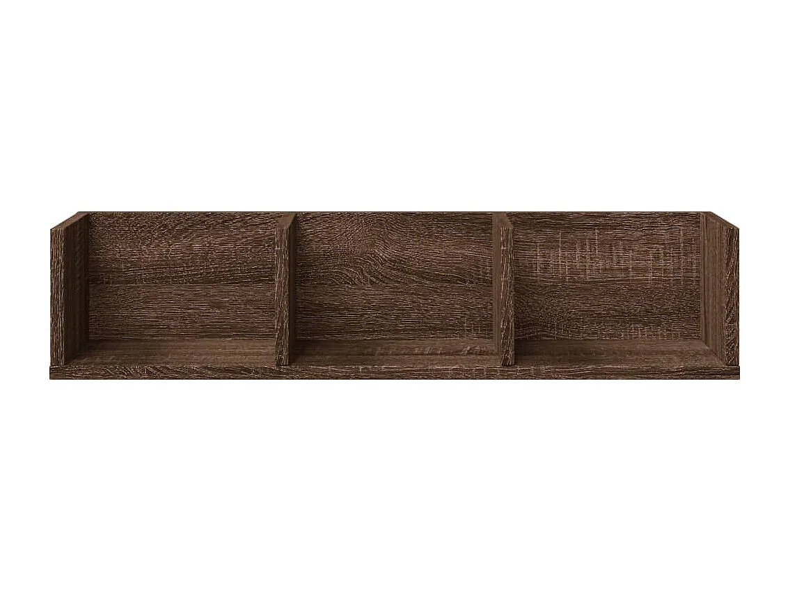 Armoires murales 2pcs chêne marron 75x18x16,5cm bois ingénierie