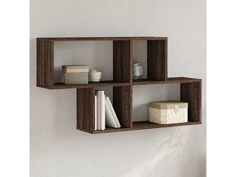 Étagère murale chêne marron 100x20x53 cm bois d'ingénierie