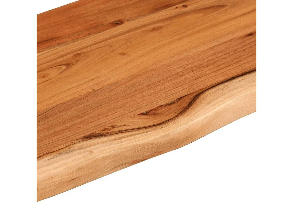 Prateleira de parede retangular 90x30x2,5 cm acácia maciça