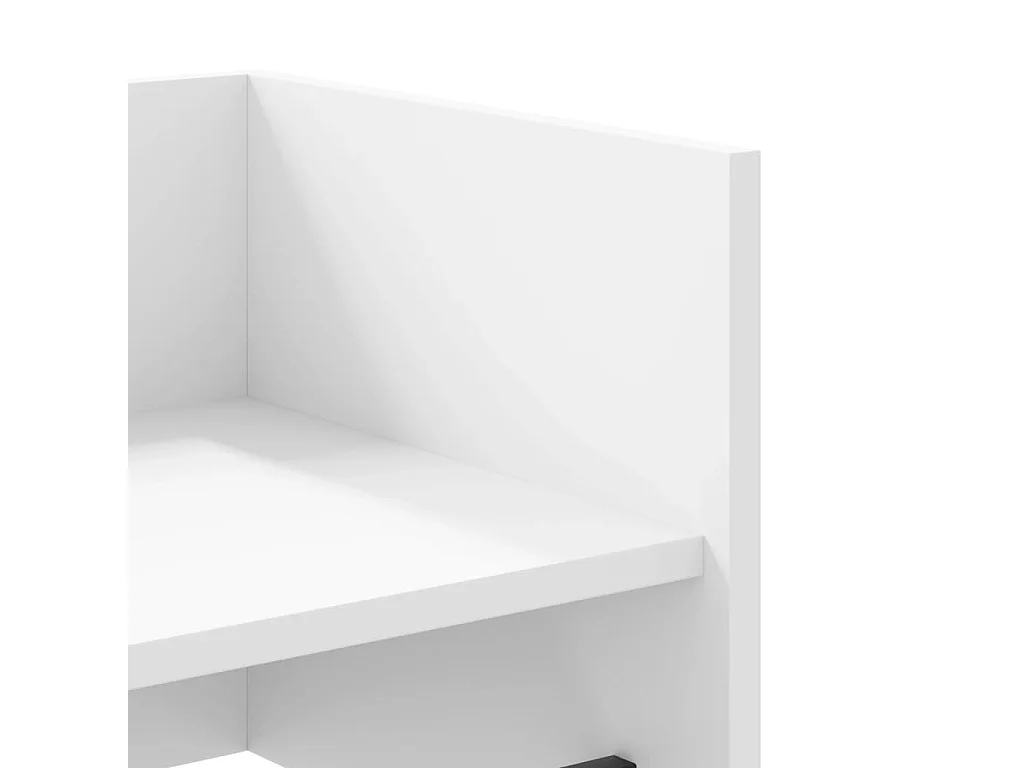 Prateleira de parede 100x35x30,5 cm derivados de madeira branco