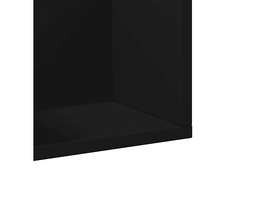 Armadietto a Muro Nero 99x18x16,5 cm in Legno Multistrato