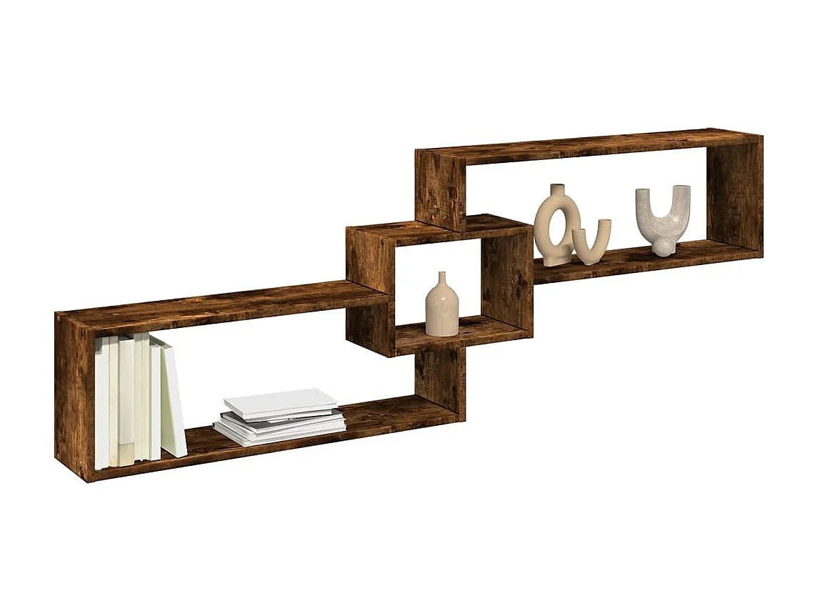 Armoire murale 158x18x53 cm chêne fumé bois d'ingénierie